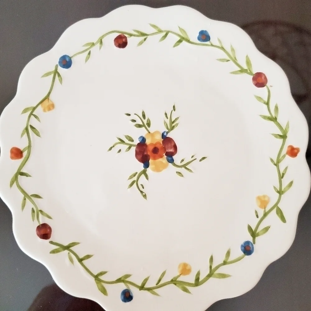 4 AMISH Bird in Hand 1983 by Andrea West Desert Plates